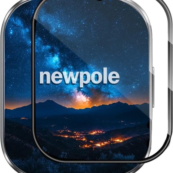 [متوافقة مع ساعة ريدمي اكتيف 5] شاشة حماية للساعة نيو بول لساعة اكتيف 5 نانو من الزجاج المقوى عالي الدقة متوافقة مع ساعة شاومي ريدمي ووتش 5