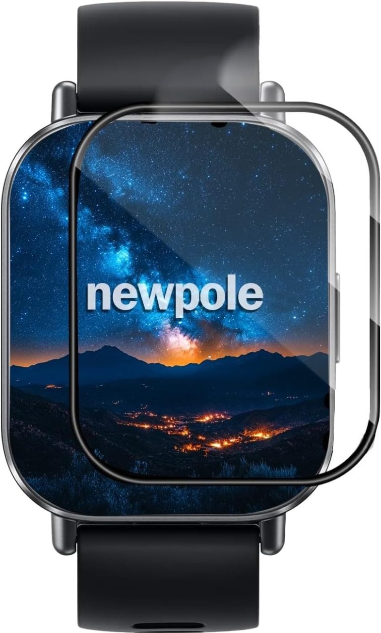 [متوافقة مع ساعة ريدمي اكتيف 5] شاشة حماية للساعة نيو بول لساعة اكتيف 5 نانو من الزجاج المقوى عالي الدقة متوافقة مع ساعة شاومي ريدمي ووتش 5