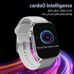 ⁦ساعة ذكية اكس ابيكس بشاشة اموليد 2 بوصة وإجراء مكالمات بلوتوث وتتبع اللياقة البدنية والصحية وأكثر من 100 وضع رياضي ومراقب القلب وتشبع الأكسجين، مقاومة للماء IP68 متوافقة مع أندرويد وiOS، فضي من كاردو⁩ - الصورة ⁦9⁩
