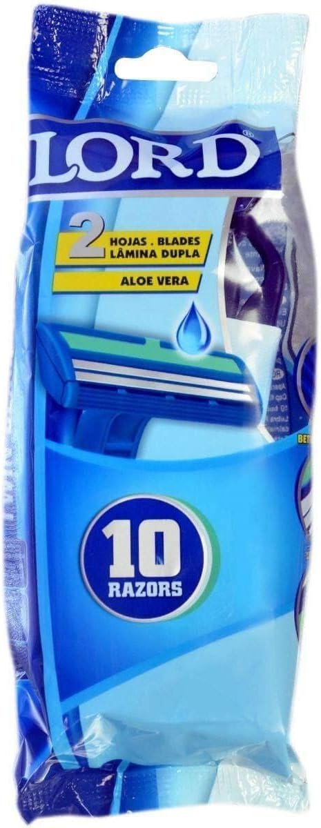 شفرات حلاقة مزدوجة للاستعمال مرة واحدة من لورد، عبوة من 20 قطعة