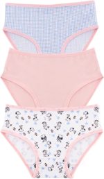 بانتي داخلي قصير من القطن للفتيات من ميلك، عبوة من 3 قطع
