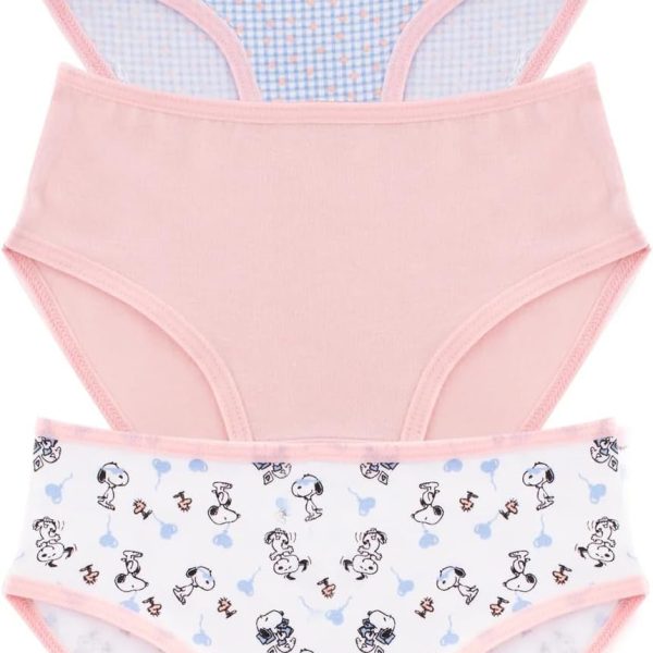 بانتي داخلي قصير من القطن للفتيات من ميلك، عبوة من 3 قطع