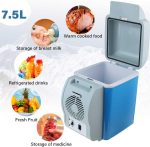 ⁦ثلاجة صغيرة محمولة للسفر والسيارة بجهد 12 فولت سيارة متعددة الوظائف بسعة كبيرة 7.5 ليتر مبرد مزدوج الوضع يمكن التحكم فيه للتبريد والتدفئة من Plan A⁩ - الصورة ⁦3⁩