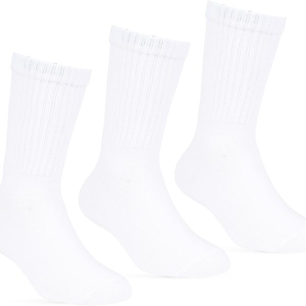 شرابات كاجوال طويلة من الليكرا للاطفال من الجنسين، مجموعة من 3 قطع