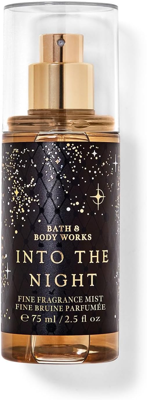 بخاخ عطر انتو ذا نايت بحجم مناسب للسفر، رذاذ عطر فاخر بحجم مناسب للسفر، عطر خشبي للجنسين من باث اند بودي وركس، 75 مل