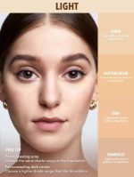 ⁦كونسيلر بيرفكت سكين بتغطية عالية من شيجلام - فرشاة كونسيلر سائل مرطب وخفيف الوزن طوال اليوم (كريمة الزبدة)، لنوع البشرة كل الأنواعة⁩ - الصورة ⁦4⁩