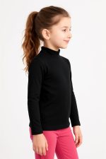 ⁦بادى كول كم برقبة بناتي للأطفال توب داخلي ناعم بخامة قطن ليكرا مرنة مناسب للأجواء الباردة والاستخدام اليومي من ميزا⁩ - الصورة ⁦2⁩