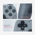 ⁦GameSir Tegenaria Lite Wired Gamepad - 1000Hz, Ultra Low Latency, Hall Effect Sticks, 2 Back Buttons - Switch/PC/Android/iOS - Serene White⁩ - الصورة ⁦8⁩