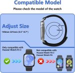 ⁦سوار نايلون مرن مزود بمسامات للتهوية للرجال والنساء، أساور قابلة للتعديل بديلة لساعة هواوي فيت 3 وفيت 4 وفيت 4 برو من دلع موبايلك⁩ - الصورة ⁦6⁩