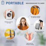 ⁦غسالة محمولة من الميكاكوز ملابس داخلية صغيرة تيربو مع USB دورة 30 دقيقة للمنزل والعمل والسفر والفصول الدراسية الجامعية والكارافان والشقق أبيض⁩ - الصورة ⁦2⁩