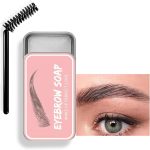 جل حواجب شفاف مقاوم للماء ويدوم طويلا ومقاوم للتلطخ، كريم تشكيل الحواجب للحواجب الطبيعية (فرشاة)