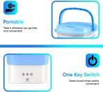 ⁦غسالة صغيرة محمولة قابلة للطي من سيستام توربو للملابس الداخلية والجوارب والتيشيرتات مناسبة للغرف الصغيرة والشقق والتخييم والسفر متعدد الألوان⁩ - الصورة ⁦5⁩