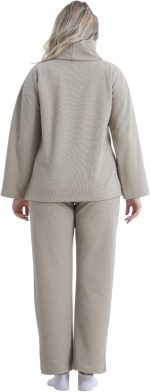 ⁦بيجامة شتوية مميزة للنساء من زدكوتكس، مصنوعة من خامة جاكار ميلتون⁩ - الصورة ⁦4⁩