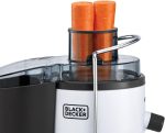 ⁦عصارة عصير طراز JE600-B5 سعة 600 وات مع 2 تحكم في السرعة 65 ملم من بلاك اند ديكر، مع وعاء تغذية كبير سعة 1.5 لتر، وعاء جمع العصير سعة 500 مل، وفلتر ستانلس ستيل امنة للغسل في غسالة الاطباق⁩ - الصورة ⁦9⁩