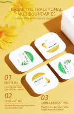 ⁦مجموعة قناع طين عضوي من 10 قطع-صندوق وجه الطين لبشرة حب الشباب والكركم والشاي الاخضر والوردي فاشون مانيا⁩ - الصورة ⁦3⁩