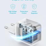 شاحن من أنكر بتقنية USB-C، متوافق مع الهواتف الخلوية، باور بورت III كيوب 20 واط، لسلسلة آيفون 15/14/13 وسامسونج جالاكسي