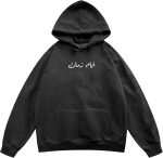 ⁦سويت شيرت قطن بغطاء للرأس وقصة فضفاضة (اوفر سايز) بتصميمات مصرية بطباعة عبارة «أيام زمان»⁩ - الصورة ⁦3⁩