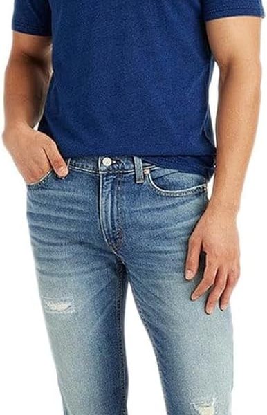 بنطلون جينز طراز BLR MB 511 بقصة ضيقة للرجال من لي فايس، قطعة واحدة