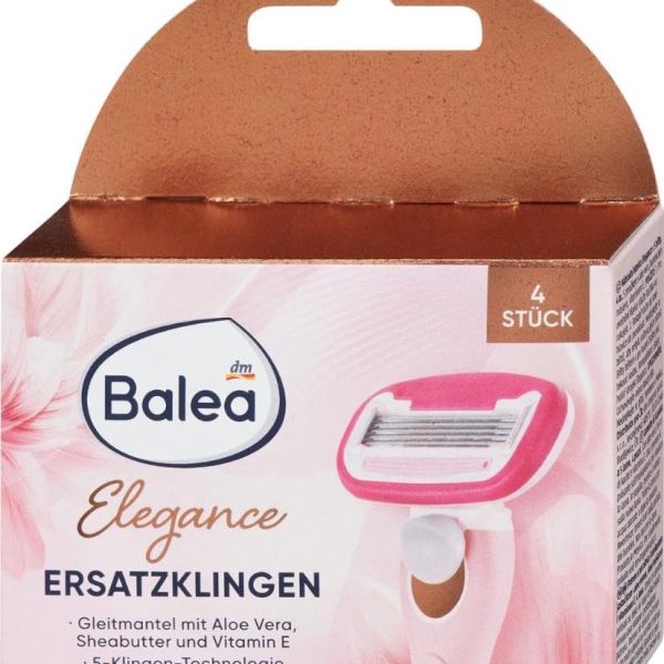 شفرات حلاقة بتصميم أنيق من باليا، 4 قطع