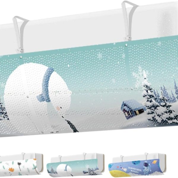 عاكس لمكيف الهواء من ريشلين، عاكس اتجاه مكيف الهواء قابل للسحب، 84 × 23 × 0.5 سم، متعدد الألوان