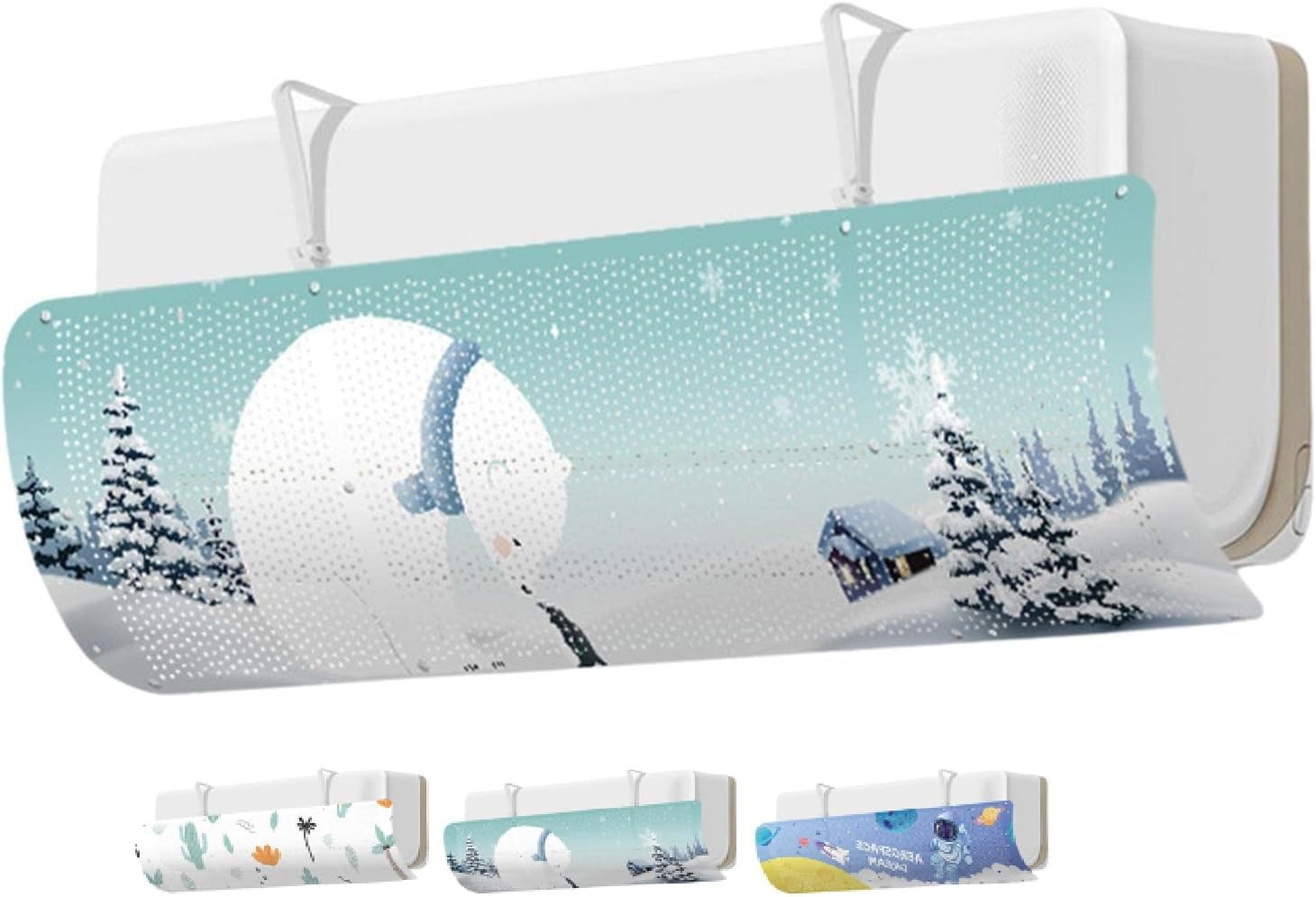 61f3VKFRslL._AC_SL1472_.jpg عاكس لمكيف الهواء من ريشلين، عاكس اتجاه مكيف الهواء قابل للسحب، 84 × 23 × 0.5 سم، متعدد الألوان