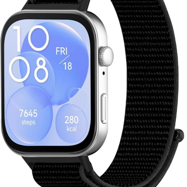 سوار نايلون مرن مزود بمسامات للتهوية للرجال والنساء، أساور قابلة للتعديل بديلة لساعة هواوي فيت 3 وفيت 4 وفيت 4 برو من دلع موبايلك