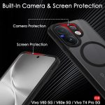 ⁦جراب مغناطيسي من جرابست لموبايل فيفو V60، مضاد للاصفرار، حماية من الدرجة العسكرية، غطاء واقي مضاد للصدمات مع حماية كاميرا لـ v60 5G (فيفو V60 5G/ فيفو V60e 5G/ فيفو T4 برو 5G)⁩ - الصورة ⁦7⁩