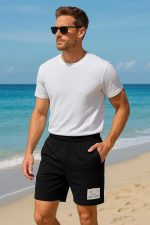 ⁦شورت رياضي كاجوال للرجال بخامة مريحة بجيوب جانبية وحبل ربط واستيك فى الوسط للشباب والرجال من ميزا⁩ - الصورة ⁦5⁩