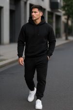 ⁦طقم رياضي رجالي مريح، بلوفر هودي وبنطلون، متوفر بألوان متعددة للشباب والرجال من ميزا⁩ - الصورة ⁦5⁩