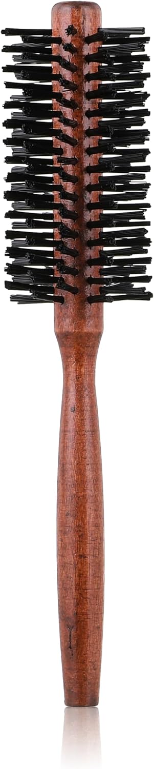 61jVpkXUYL._AC_SL1500_.jpg فرشاة مجفف شعر خشبية، بني