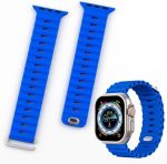 ⁦سوار سيليكون بتصميم مموج وفتحات مطورة من دادو متوافق مع ساعة ابل سلسلة الترا 2 | 9 | 8 الترا | 8 | 7 | 6 | 5 | 4 | 3 | SE⁩ - الصورة ⁦2⁩