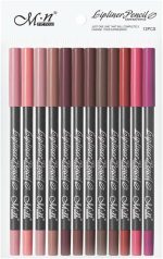 عبوة أقلام تحديد الشفاه الكريمية من ميناو - 12 لون - 12 قطعة