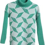 Cesar, Wool Pullover With Mutlicolour Design, Girls, Pullover