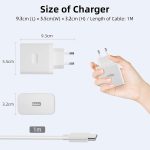 ⁦شاحن USB وكابل USB C بقدرة 100 وات من سوبرفوك لموبايل اوبو رينو 10 برو 10 برو + 5G، كابل محول شحن سريع 8 امبير من النوع C بطول 1 م لموبايل اوبو فايند X6 برو X7 الترا ريلمي 11 برو + ريلمي GT6 GT نيو 6⁩ - الصورة ⁦3⁩