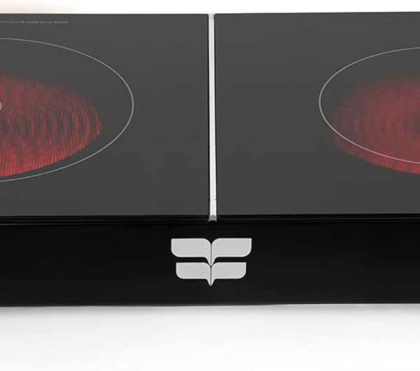 طبق تسخين مزدوج من السيراميك بعين من فريش - اسود