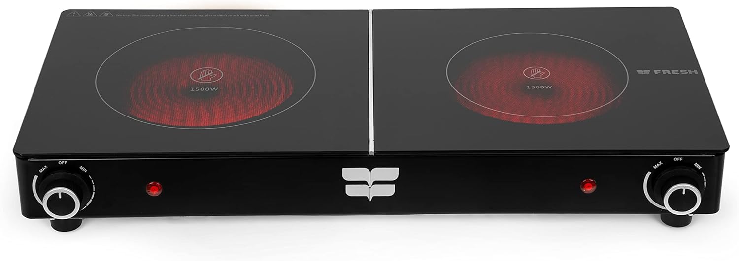 61ls2JQYaQL._AC_SL1500_.jpg طبق تسخين مزدوج من السيراميك بعين من فريش - اسود