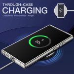 ⁦جراب حماية خلفي فائق الشفافية لموبايل سامسونج جالاكسي S24 ألترا مع ماج سيف من جي بي يو فيسين، تصميم متين من البولي يوريثين الحراري والبولي كربونات مع حلقة مغناطيسية مدمجة، شديد التحمل ومضاد للصدمات⁩ - الصورة ⁦8⁩