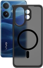 ⁦جراب مغناطيسي من جرابست لموبايل فيفو V60، مضاد للاصفرار، حماية من الدرجة العسكرية، غطاء واقي مضاد للصدمات مع حماية كاميرا لـ v60 5G (فيفو V60 5G/ فيفو V60e 5G/ فيفو T4 برو 5G)⁩ - الصورة ⁦5⁩