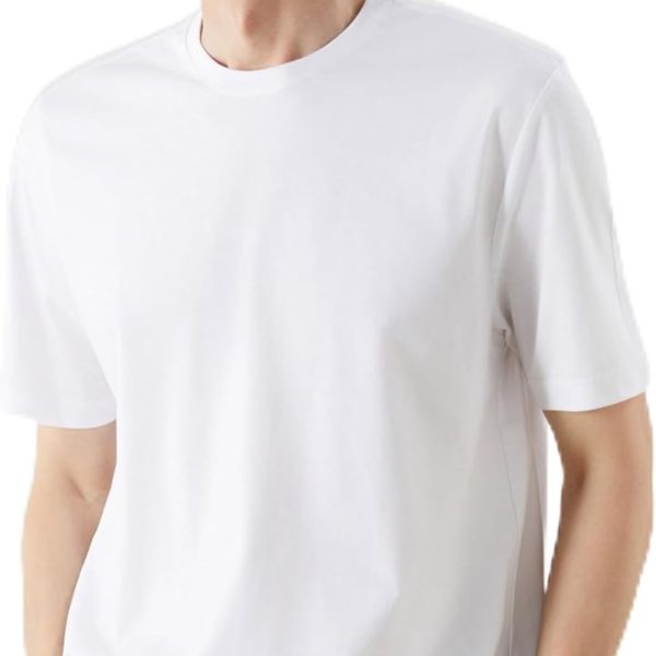 LC واكيكي تيشيرت برقبة دائرية ضيقة واكمام قصيرة للرجال