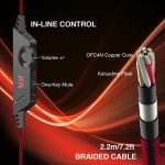 ⁦فيرجن تيك. سماعة رأس للألعاب G2000 بصوت جهوري محيطي مع ميكروفون بخاصية إلغاء الضوضاء، إضاءة ليد، أغطية الأذن ميموري ناعمة لأجهزة بلاي ستيشان 4 و5/ اكس بوكس اللاب توب/ الكمبيوتر/ ماك/ ألعاب نينتندو⁩ - الصورة ⁦5⁩