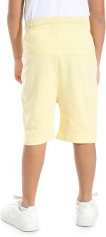 ⁦شورت عصري سادة قطن بأستك عند الخصر للأولاد من اندورا⁩ - الصورة ⁦3⁩