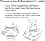 ⁦JYDQT Portable Pink Mini Washer, Top Load, High Efficiency, 0.8kg Capacity, Fully Automatic, 3 Programs, Lightweight & Portable⁩ - الصورة ⁦6⁩