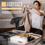 ⁦مجفف ملابس محمول - مجفف ملابس محمول للغسيل وملابس الاطفال والملابس الداخلية والجوارب - مجفف ملابس سريع امن ومريح - مجفف ملابس صغير للمنزل والشقة والسيارة الترفيهية والسفر⁩ - الصورة ⁦2⁩