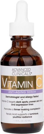 ⁦فيتامين C سيروم من ادفانسد كلينيكالز، لنوع البشرة كل الأنواعة، للجنسين، 52 ملليلتر⁩ - الصورة ⁦2⁩