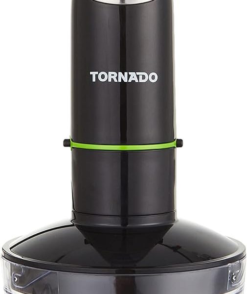 خلاط يدوي بقدرة 400 وات من تورنيدو، مضرب خفق وقطاعة، لون أسود، THB-400CH