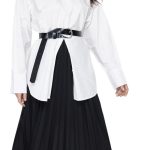 Trendyol Womens Black Pleated Knitted Long Skirt TCTSS24EE00005 Hijab Skirt