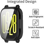 ⁦هيكل حماية لساعة شاومي ريدمي 5 اكتيف من دلع موبايلك، هيكل مع شاشة حماية، هيكل حماية عالي الدقة HD، هيكل حماية من السيليكون الناعم لساعة شاومي ريدمي 5 اكتيف (لون أسود)⁩ - الصورة ⁦2⁩