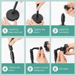 ⁦حامل موبايل دوار 360 درجة، سيليكون⁩ - الصورة ⁦2⁩