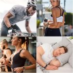 ⁦سوار معصم رياضي من النايلون، متوافق مع ووب 4.0، للجنسين، سوار ساعة بديل ناعم قابل للتعديل وجيد التهوية بشريط فيلكرو لاصق لساعة ووب، اسود⁩ - الصورة ⁦5⁩