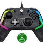 جيم سير وحدة تحكم سلكية من كاليد لجهاز Xbox Series X|S، Xbox One، ويندوز 10/11 وستيم، وحدة تحكم للالعاب بخاصية التوصيل والتشغيل، وحدة تحكم العاب فيديو شفافة مع عصا تحكم بتاثير القاعة/ زناد قاعة، USB